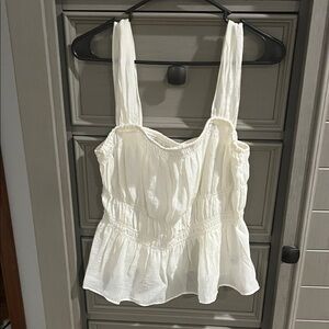 H&M Cream Sleeveless Blouse
